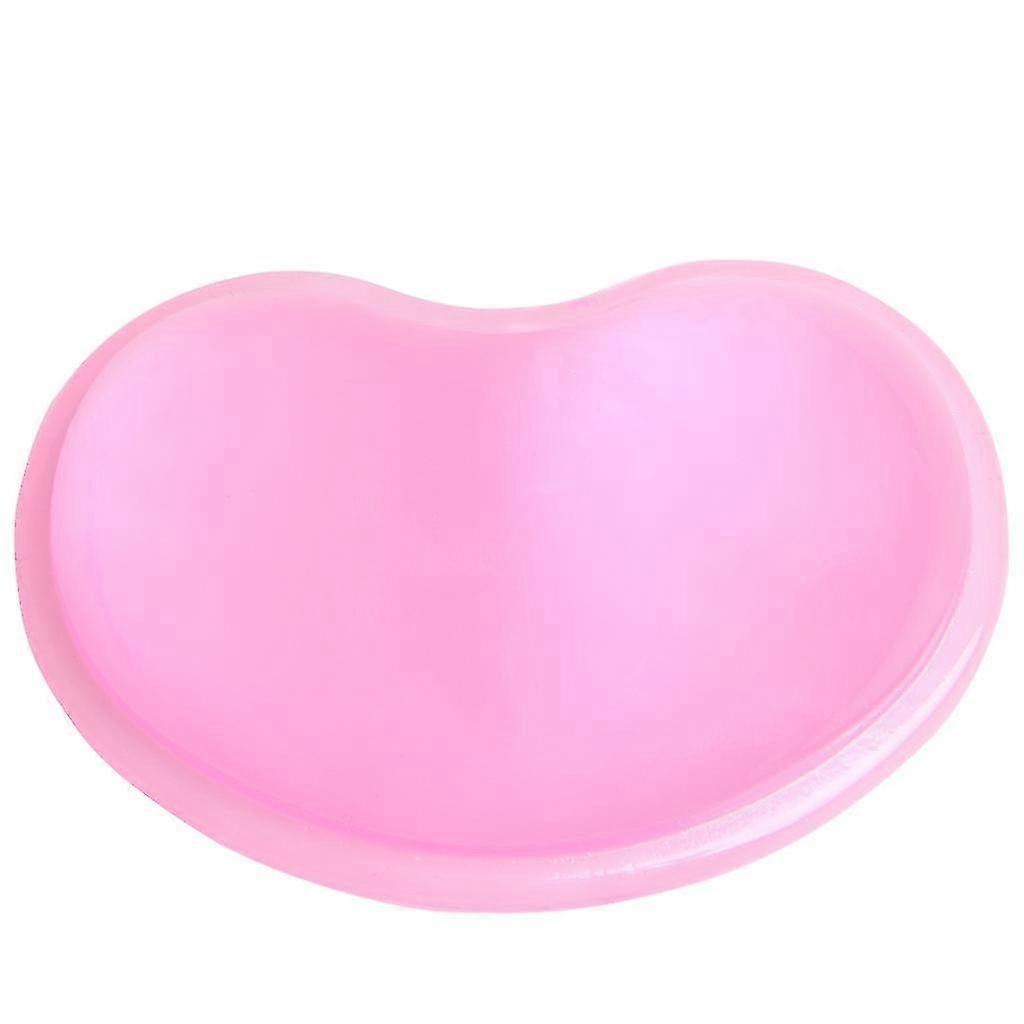 Translucent Gel Silicone Wavy Mouse Pad Wrist Rest Support For Computer Laptop
