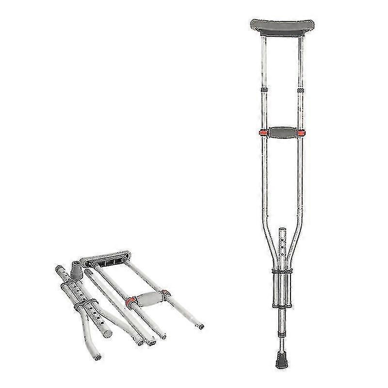 Aluminum crutch underarm walker Non-slip portable cane folding telescopic walker