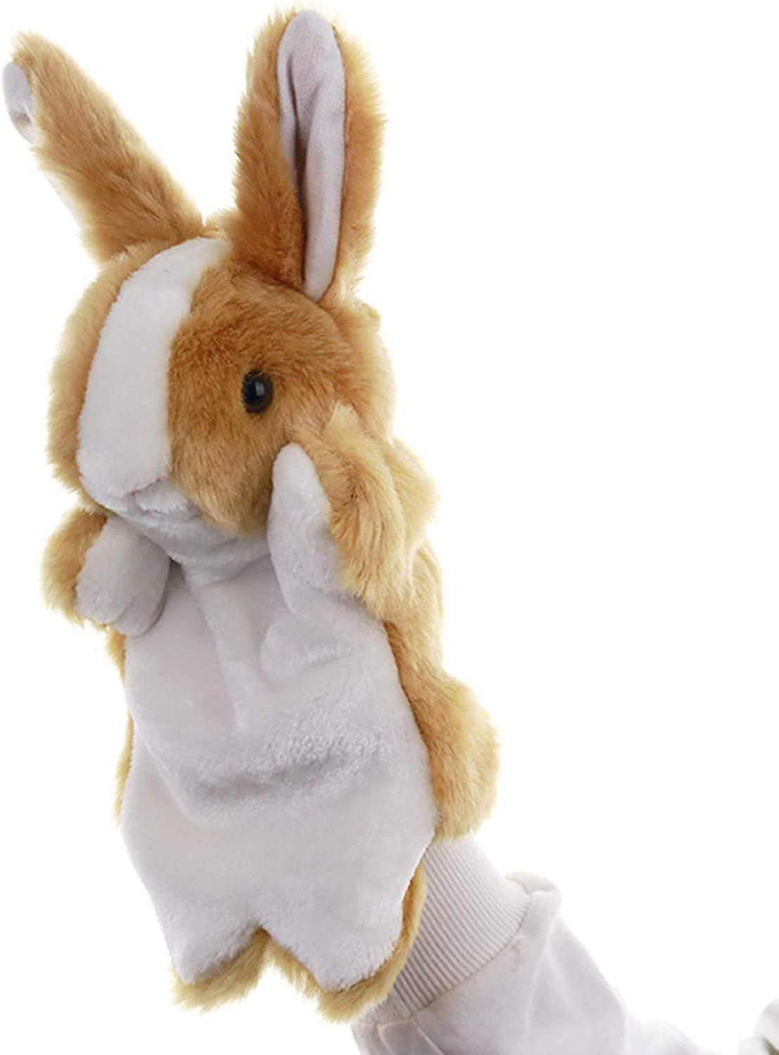Bunny Hand Puppets Plush Animal Toys for Imaginative Pretend Play Stocking Storytelling