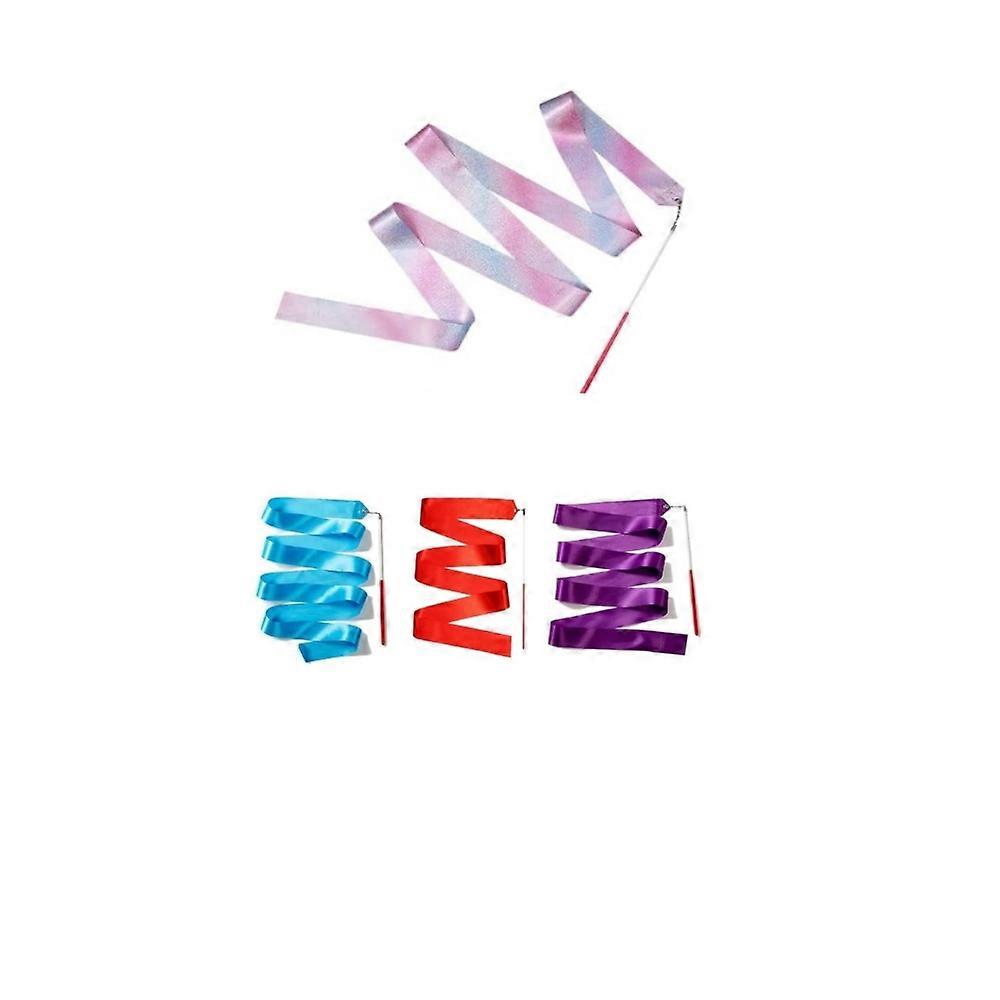 Premium Gymnastics Ribbon with Stick, 6-Piece Set for Dance & Rhythmic