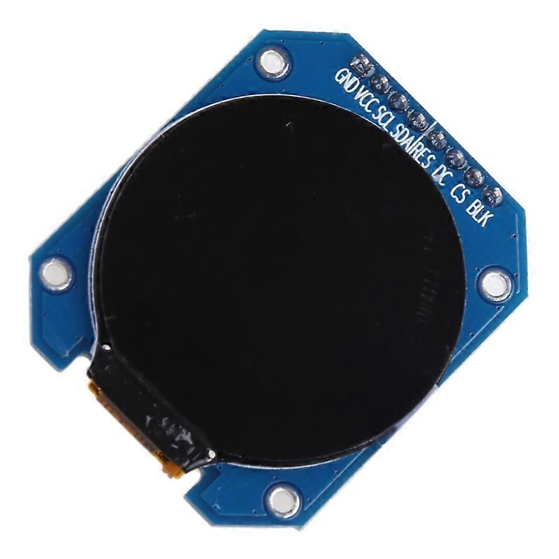 1.28'' LCD Display Screen Module, RGB 240x240 Resolution GC9A01 Driver 4-Wire SPI Interface Adapter Board for Instrument Display