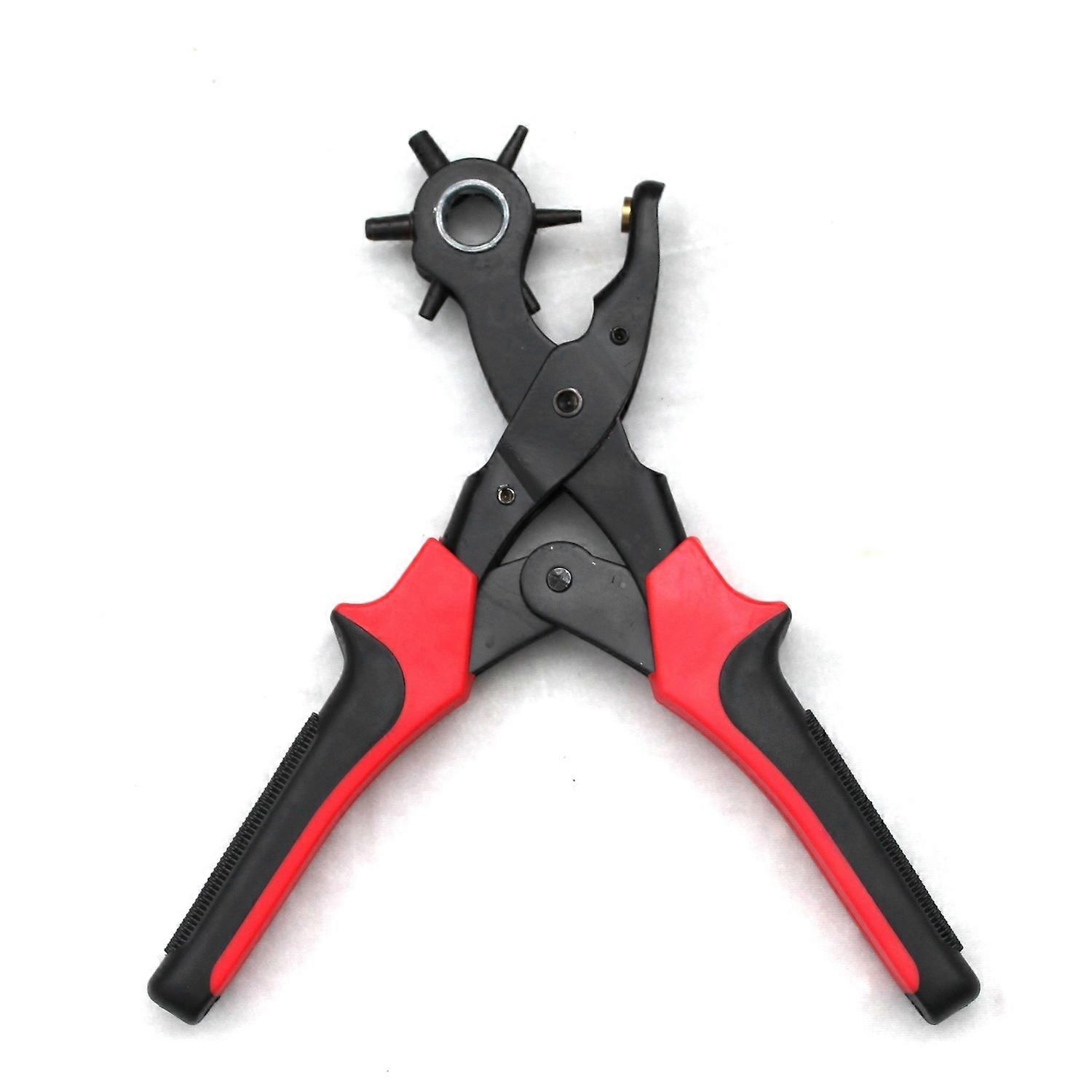 Punch piele [Set perfect] Perforator curea profesional - rosu