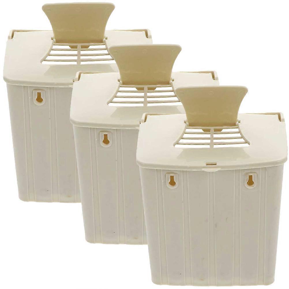 3pcs Bird Breading Nest Artificial Nesting Box Bird Nest Plastic Nest Box Hanging Bird Hut