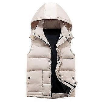 brandneue Aldult Winter abnehmbare gepolsterte Weste mit Kapuze Oberbekleidung ärmellose Jacke
