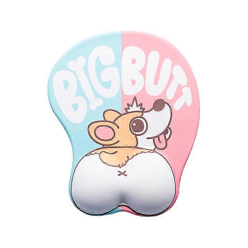 Mouse Pad With Wrist Rest Corgi Pattern-MXBC