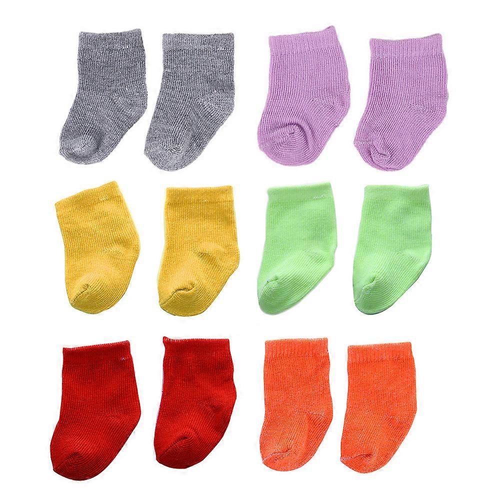 6 Pairs of Decorative Doll Socks Small Socks Toys Play House Ornaments