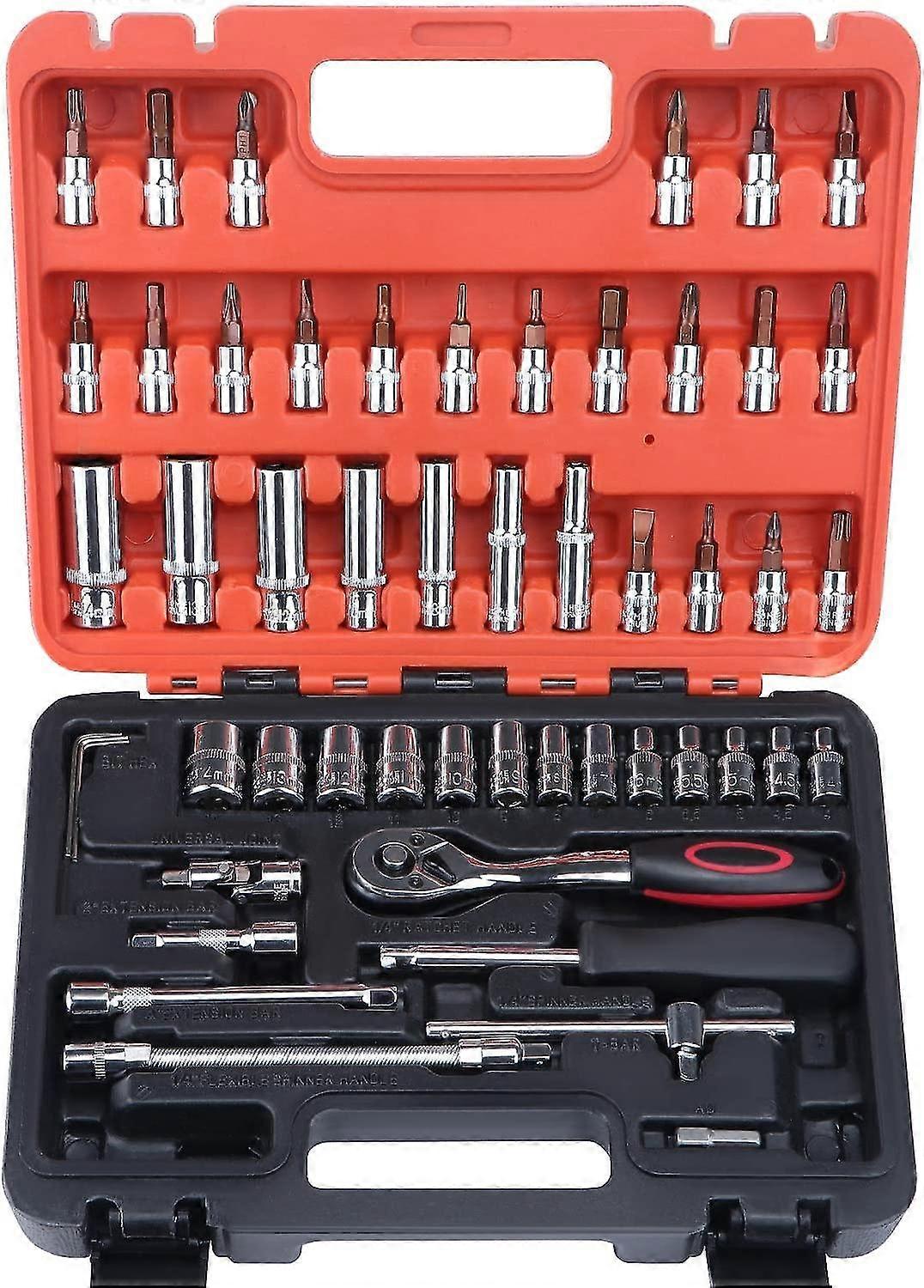 53pcs 1/4 Inch Socket Wrench Se