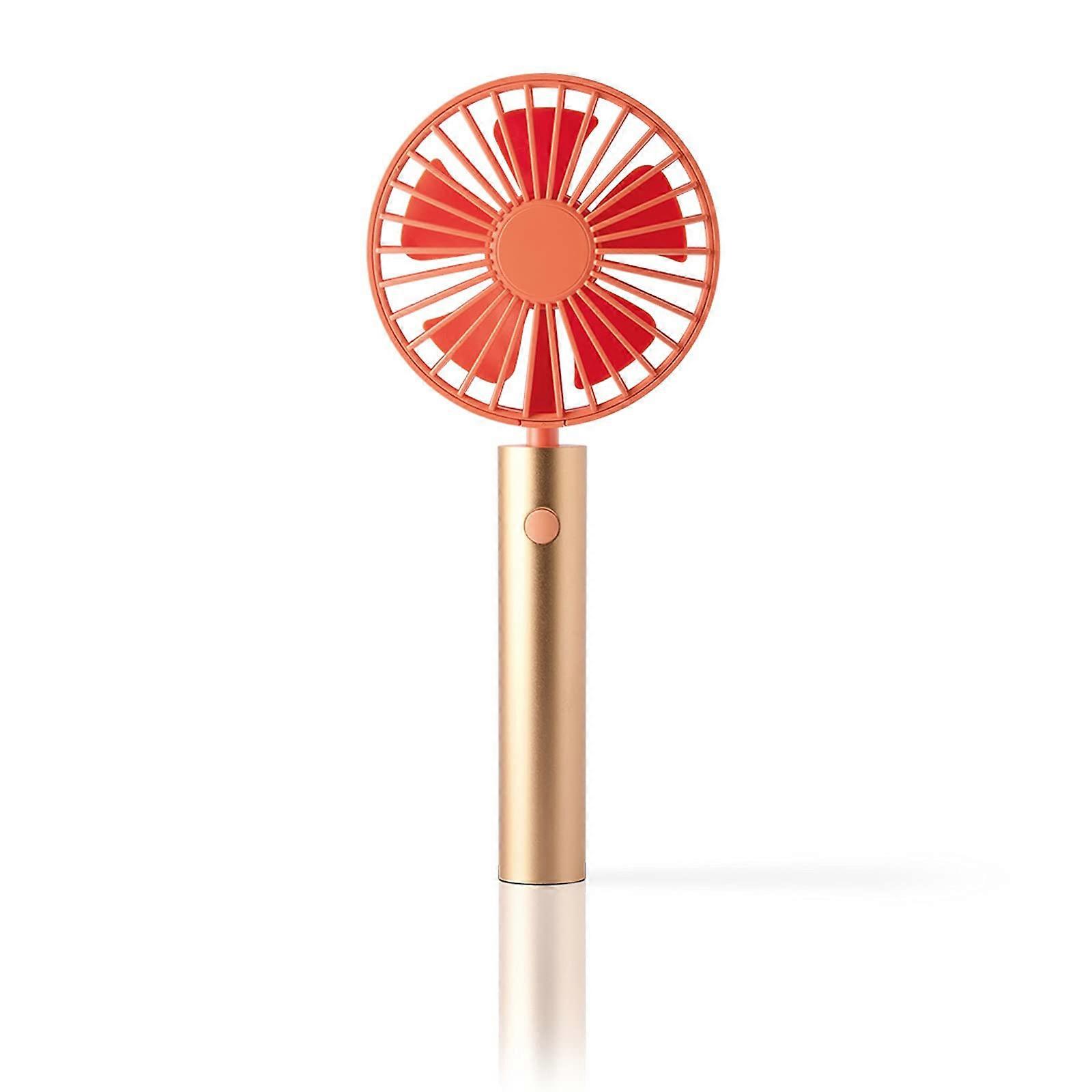 Portable Electric Handheld  Fan (Orange)