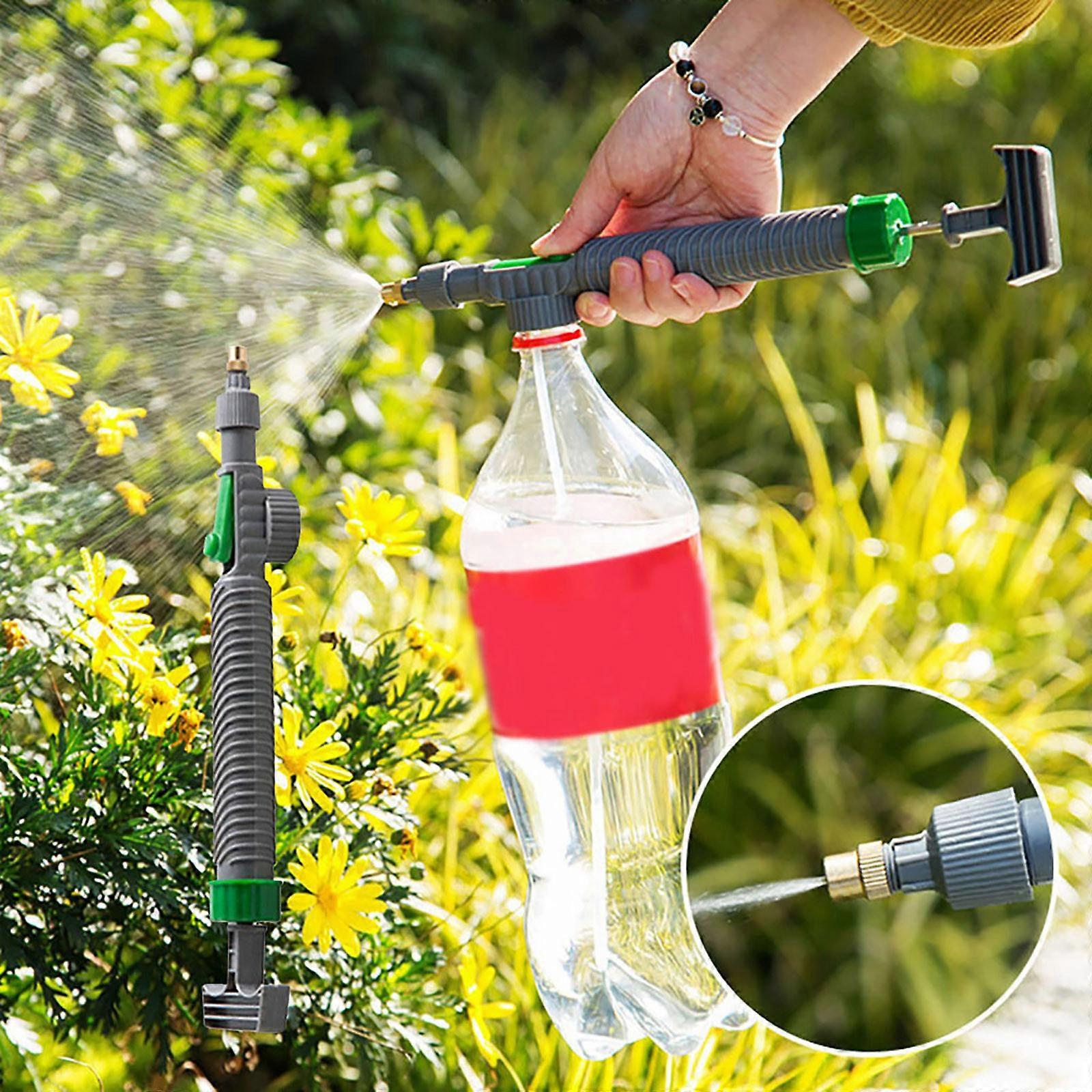 Adjustable High Pressure Air Pump Manual Sprayer Drink Bottle Spray Head Nozzle
