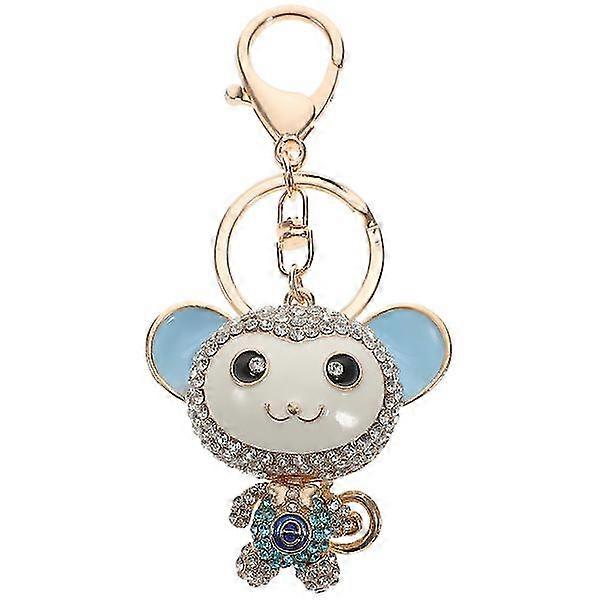 Small Monkey Keychains Decorative Key Rings Cartoon Monkey Keychains Metal Keychain Decors