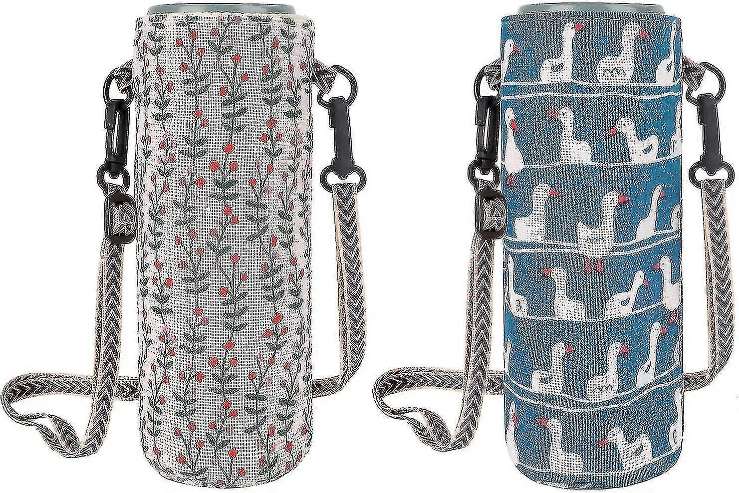 2pcs Bottle Tote Bag With Adjable Shoulder S