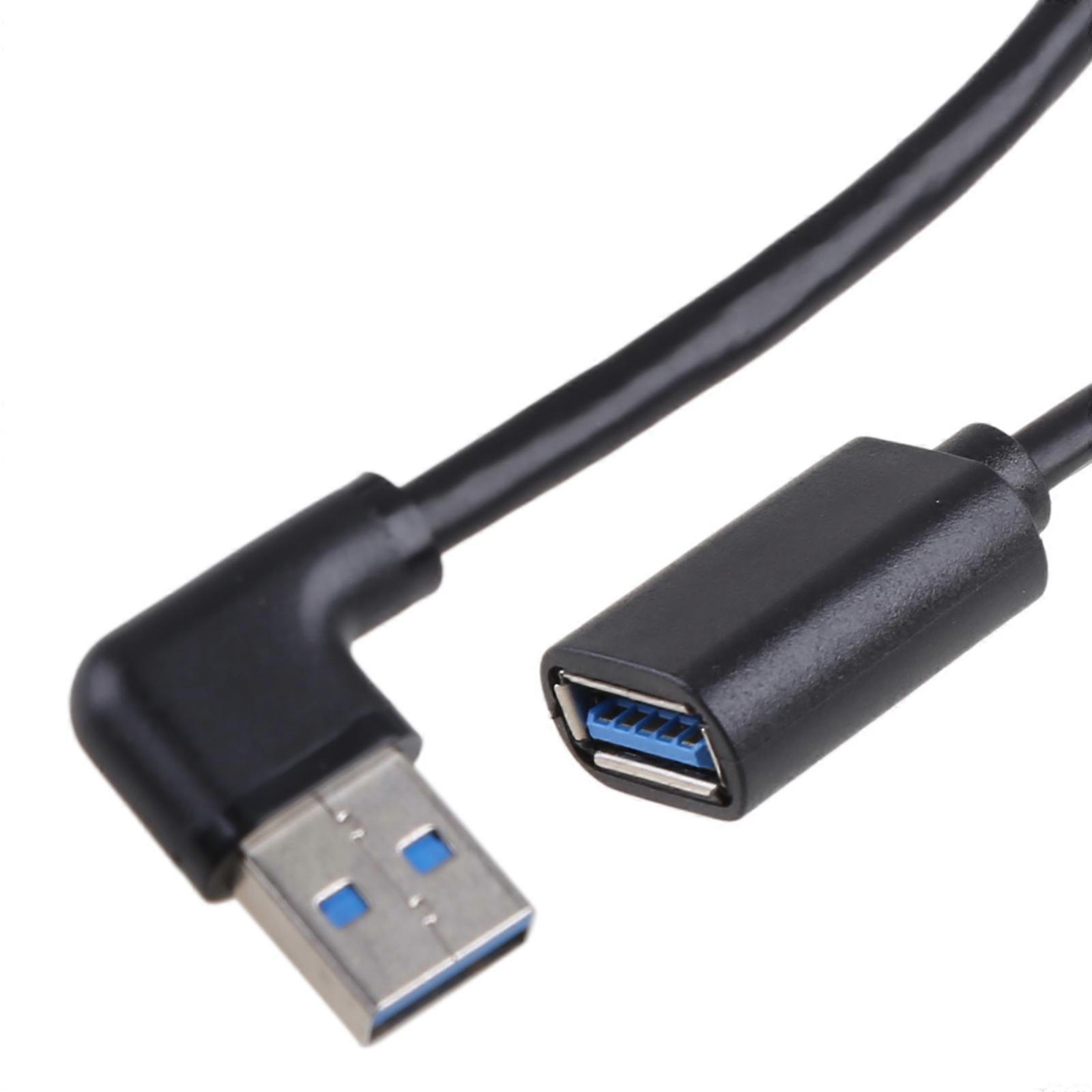 Mini USB 3.0 Cable Right Angle 90 Degree Fast Charging Data Extension Cable
