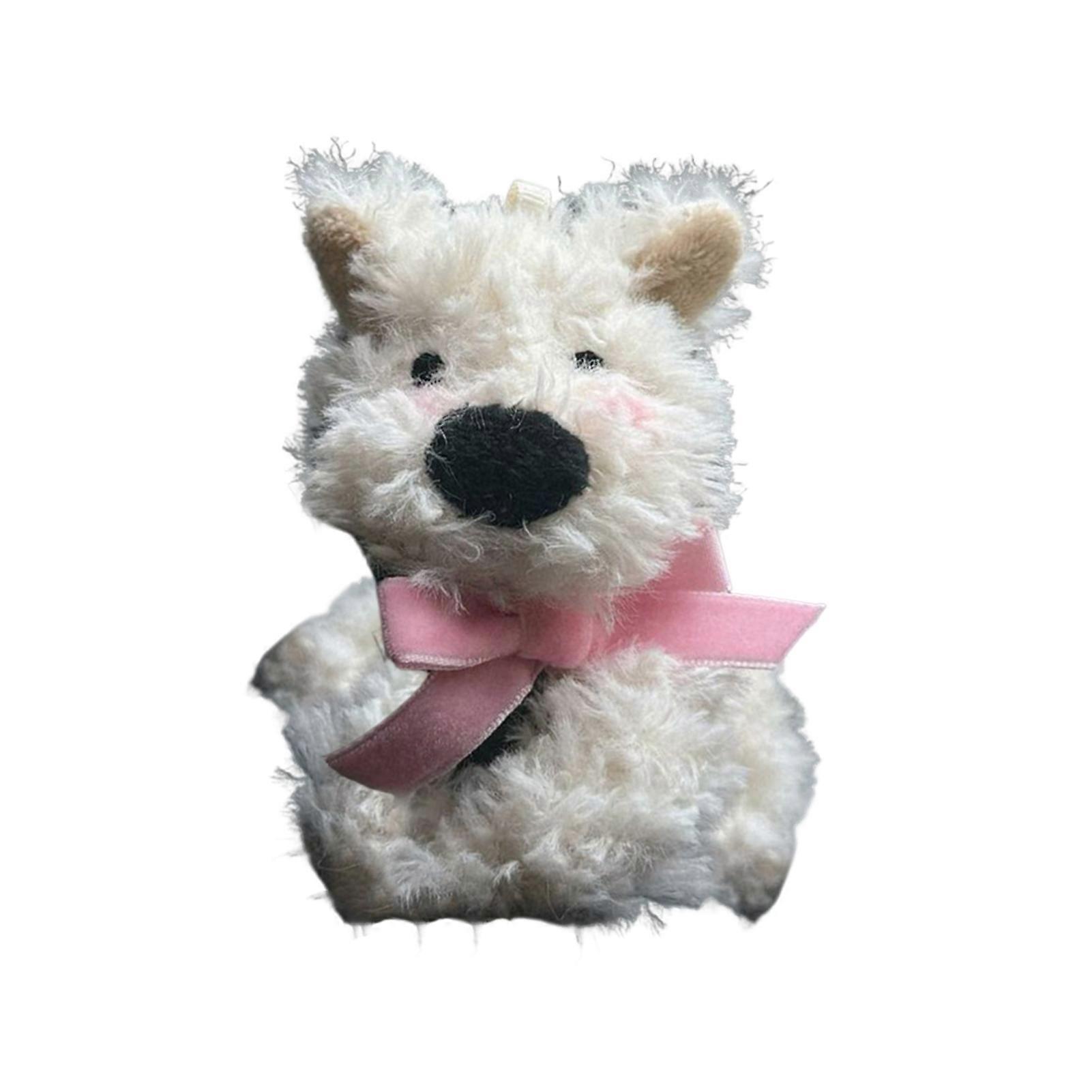 Cute Puppy Car Interior Plush Doll Decoration Multi-Functional Ornaments for Windshield Wiper Shift Handle Dashboard