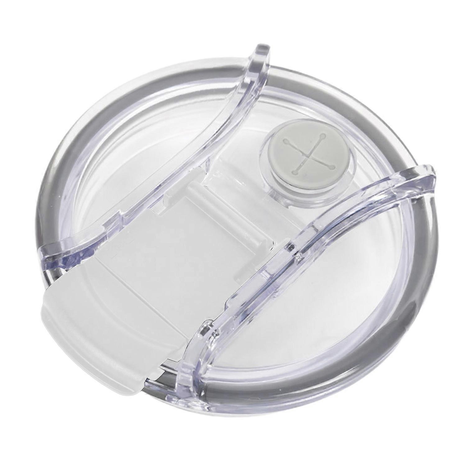 Tumbler Lid with Straw Hole Transparent Good Sealing Dustproof Splash Resistant Cup Lid Cover