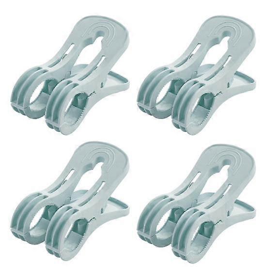 4 Pcs/Set Clips Plastic Thicken Great Spring Anti-slip Serrated Edge High Friction Clothing Clip for Home