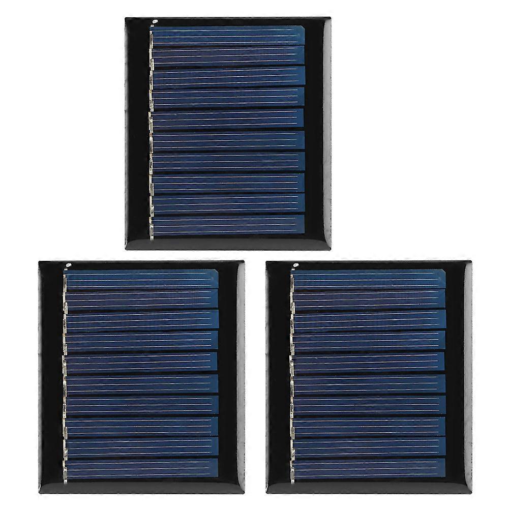 3Pcs/Set 0.3W 5V Mini Polycrystalline Silicon Solar Power Panel Module for DIY Projects Toys