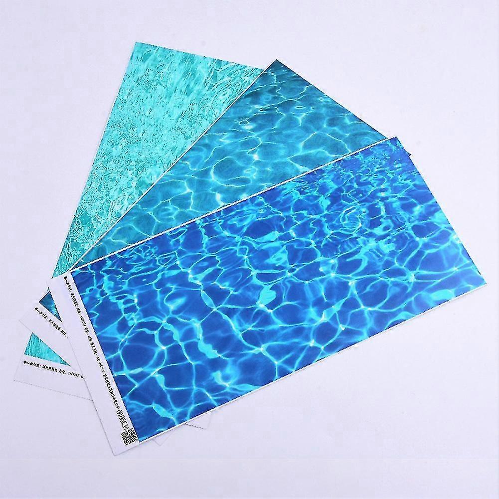 1pcs Ripple Water Effect River Diorama Scenery For DIY Model Railway Layout Water Pattern Paper Sand Table Model Scene Outdoor