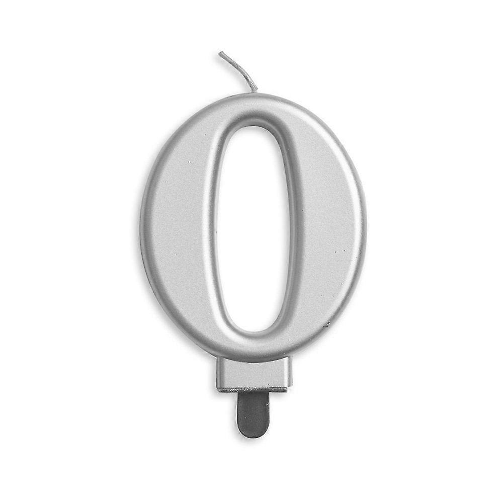 Tal Stearinlys '0' Sølv