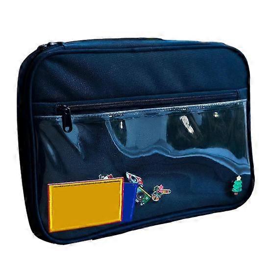 Enamel Pin Display Case with Handle Zipper Closure Large Capacity Portable Enamel