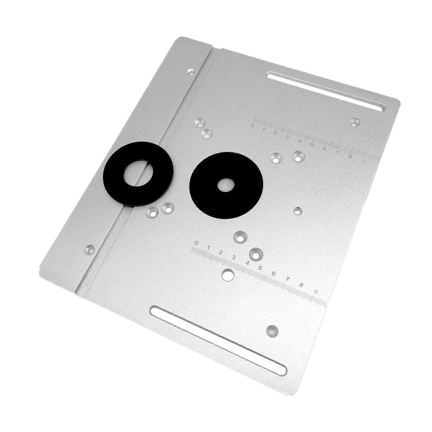 2 in 1 Router Table Insert Plate Aluminum Alloy Table Flip Board for Woodworking Bench Milling Trimm