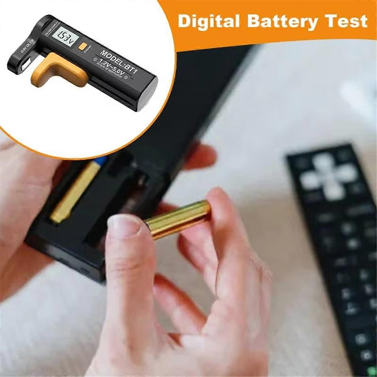 Battery Tester Checker Portable Digital Display Battery Testing Device Battery Life Tester General for Household