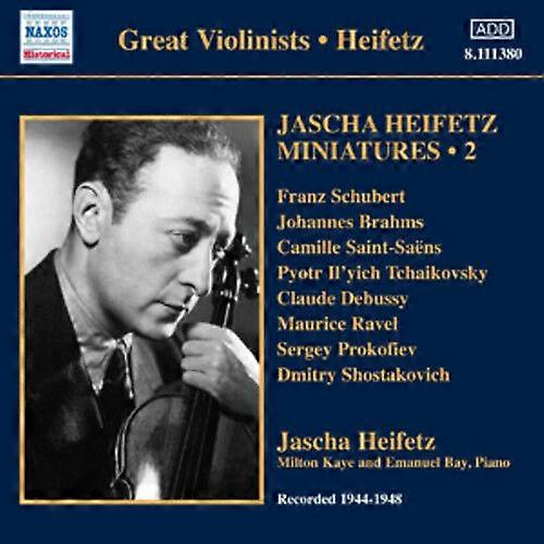 Franz Schubert Jascha Heifetz Miniatures - Volume 2 CD (2011) NEW