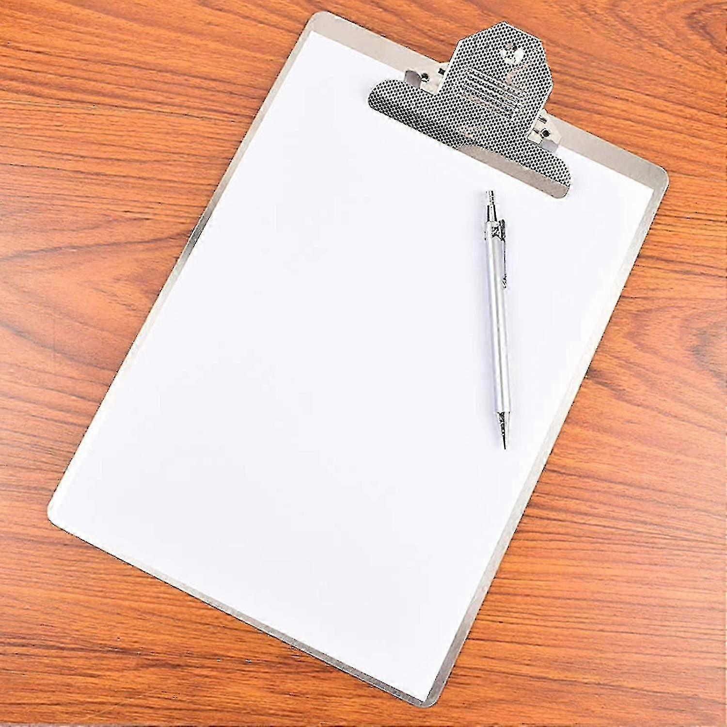 File Folder Metal Clipboard A4 Stainless Steel Clip Board Organizer Board Splint For Office School