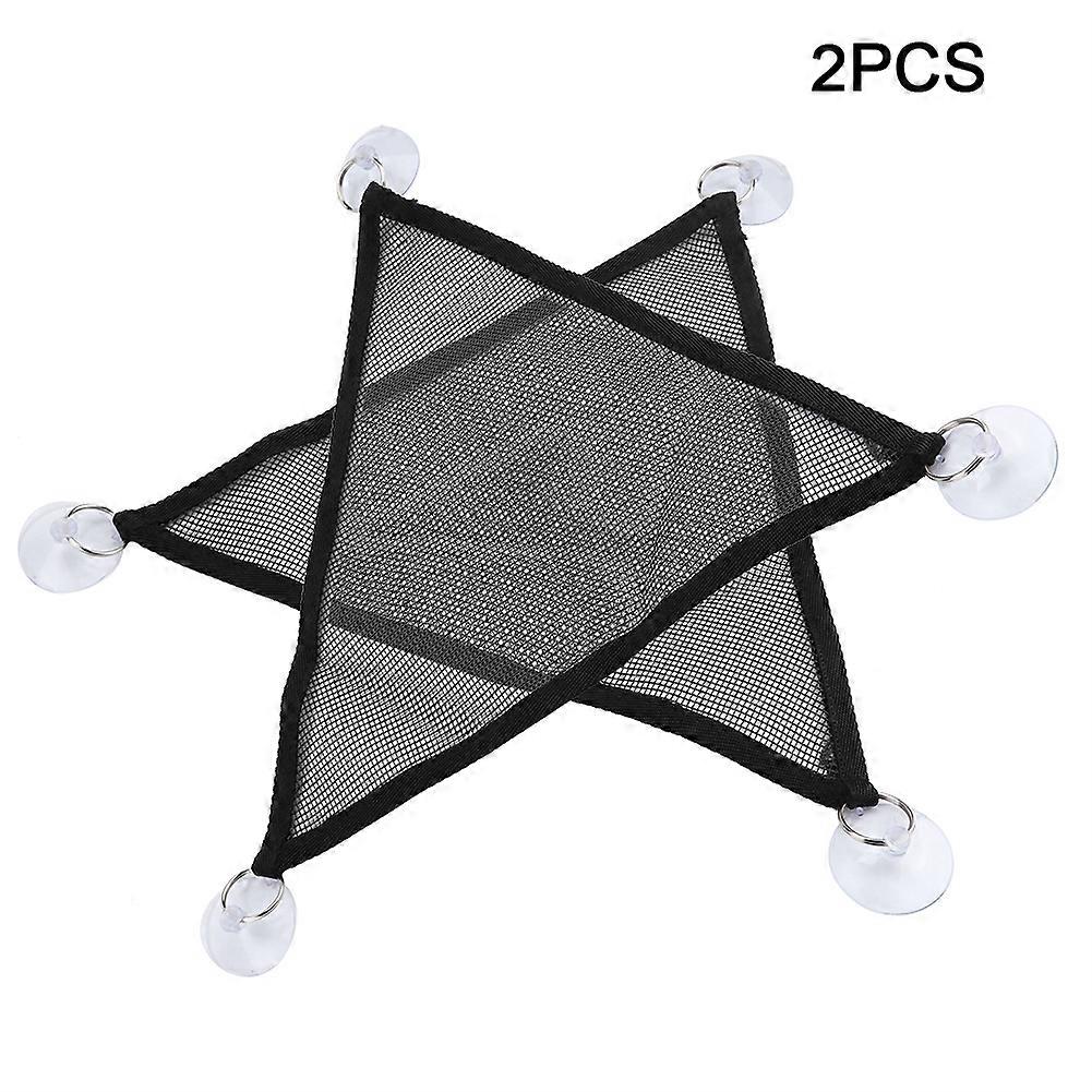 2 Pcs Reptile Pet Nylon Mesh Net Breathable Amphibian Lizard Hanging Swing Toy
