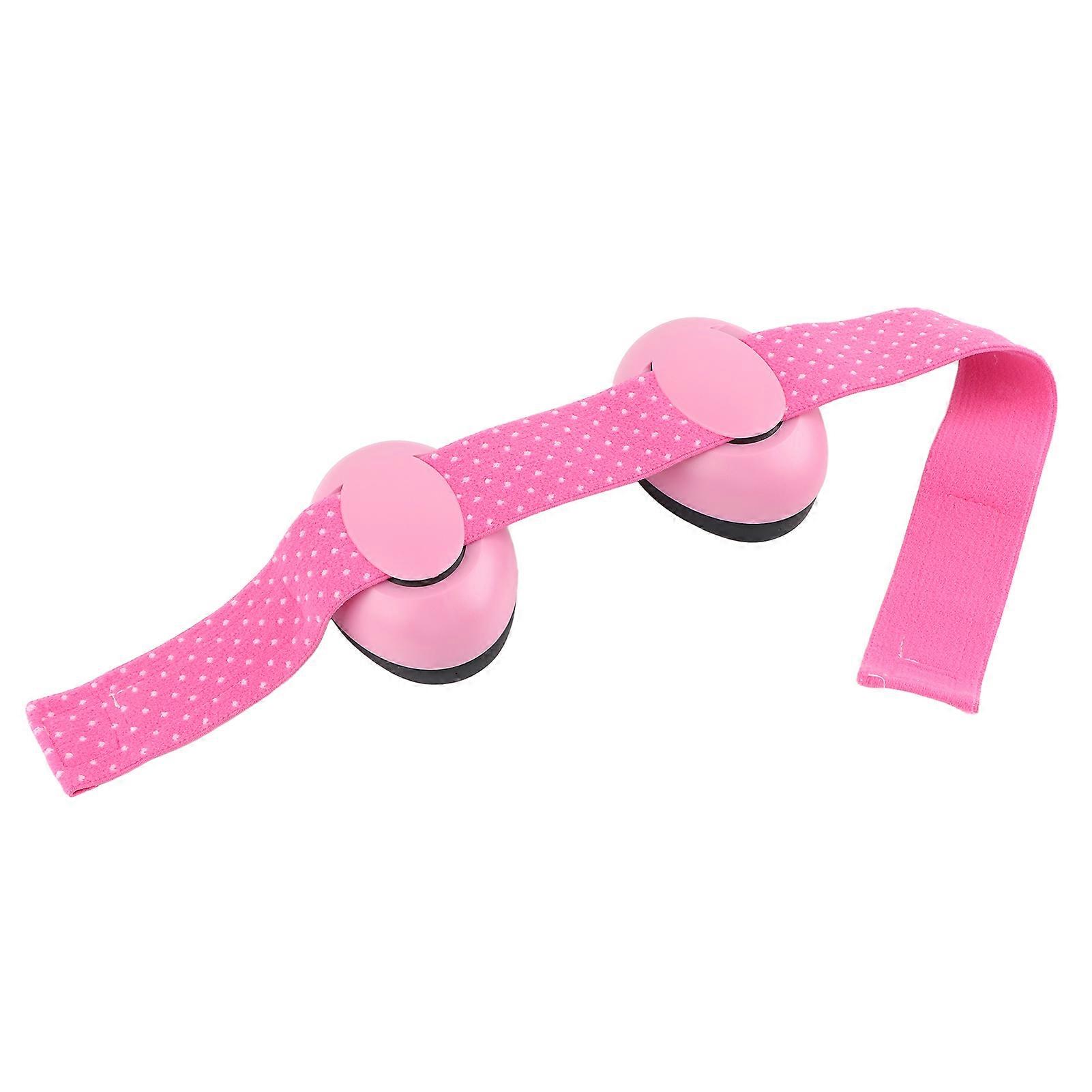 Baby Ear Protection Sound Insulation Noise Reduction Ear Muff Pink with Elastic Cord for Children
