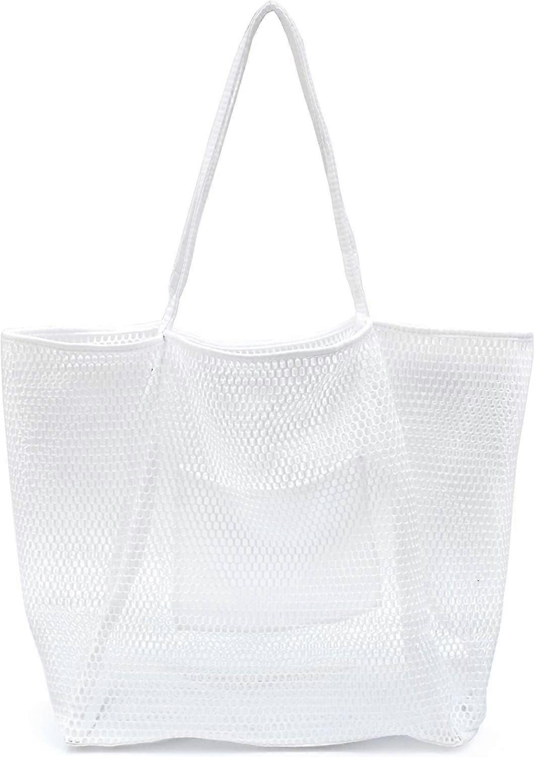 Mesh Beach Tote Womens Shoulder Handbag