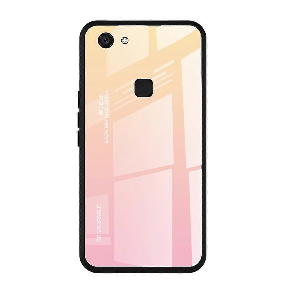 Gradient Color Glass Case For Vivo V7