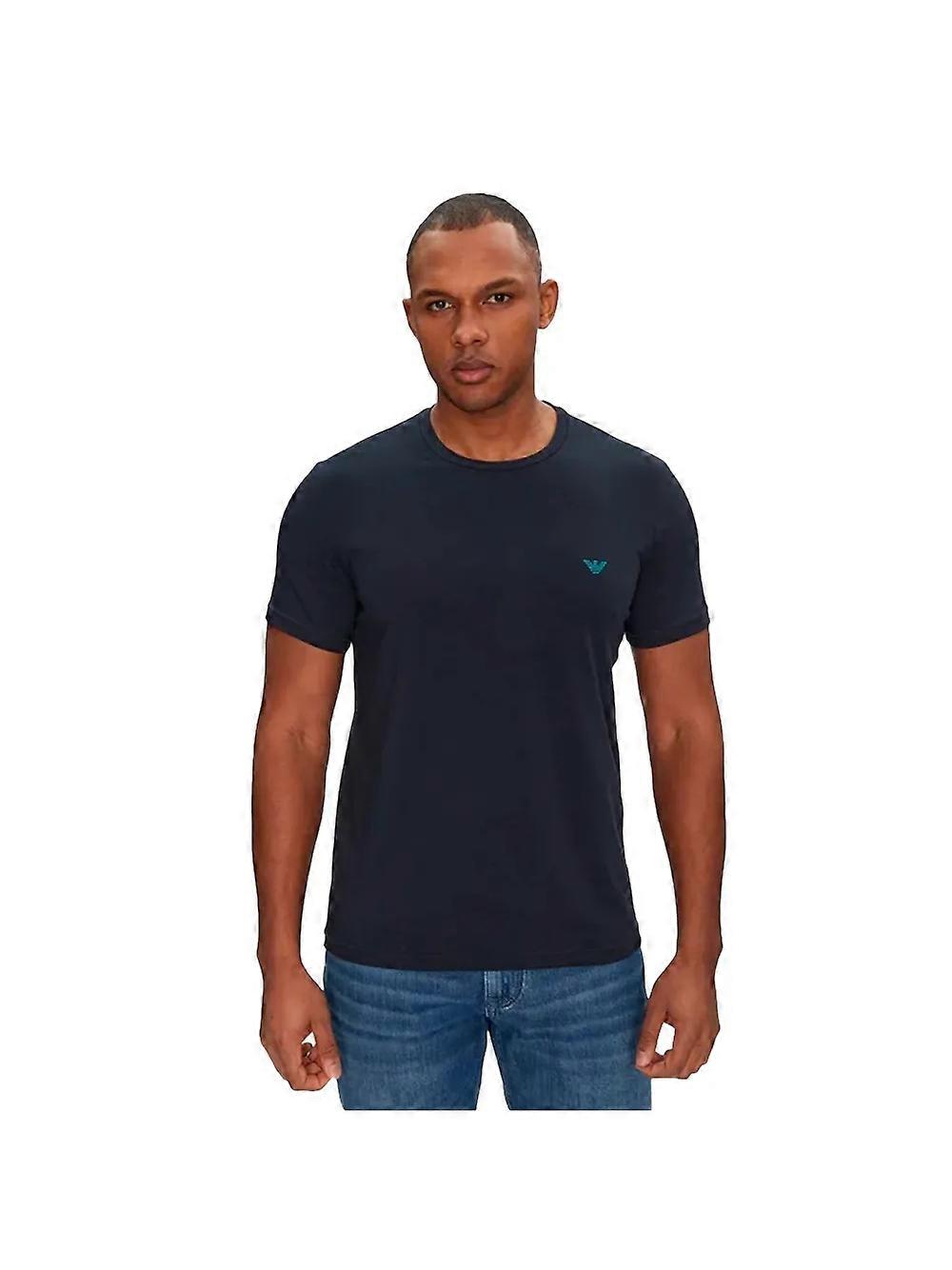 Emporio Armani Eagle 男士 T 恤 黑色
