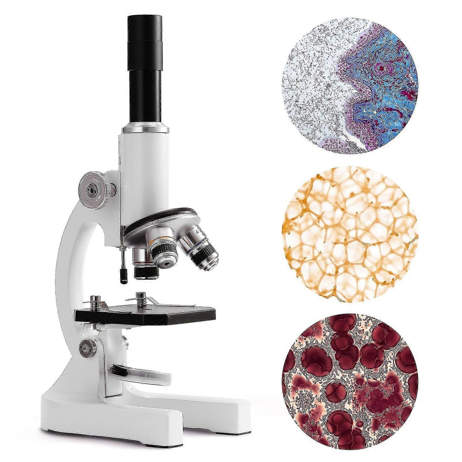 64x-2400x Monocular Optical Microscope Elementary School Children Science Experimental Biology Teaching Digital Microscope