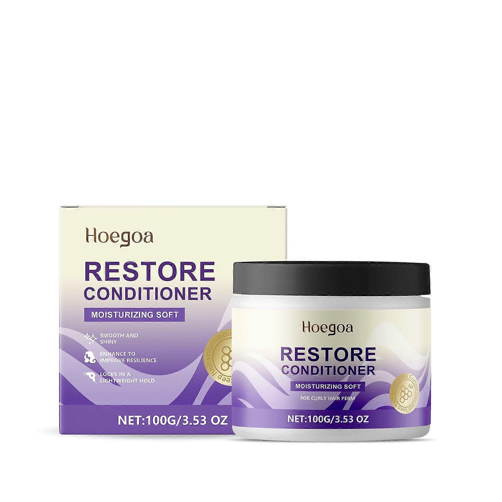 Hoegoa Leave-In Treatment Curl Mask Nourishes Frizz For Natural Curls Care Fluffy Gloss Styling Cream