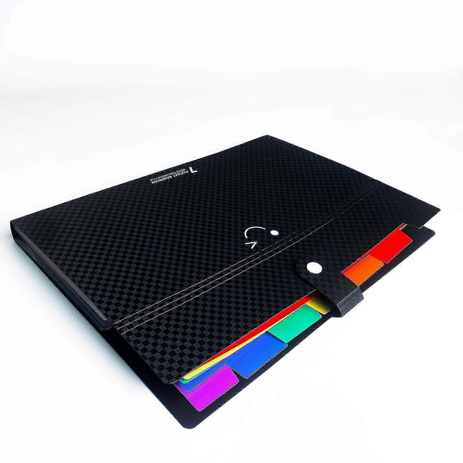 Application Folder, 7 Pockets Expandable File Folder, A4 With Upgraded Grid Pattern
