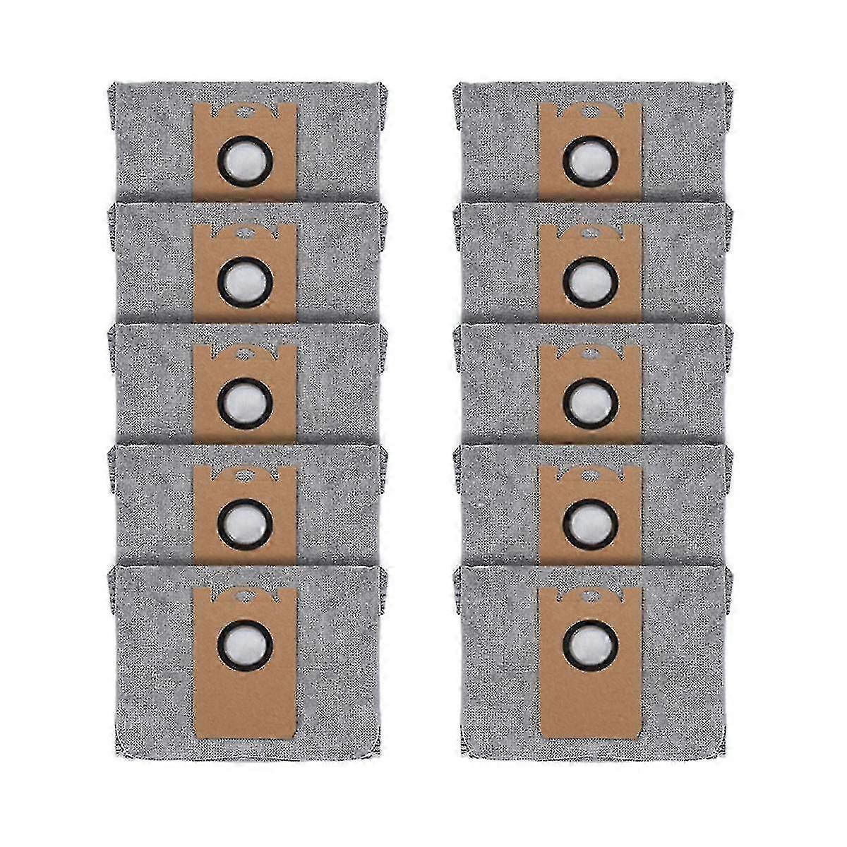 10 Pack Dust Bags for Robovac L35/LR30/LR20 Auto-Empty Dock with Activated Carbon Filter
