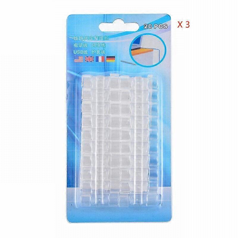 20-100 pieces cable clips, cable holder, self-adhesive cable clamps, cable guide set