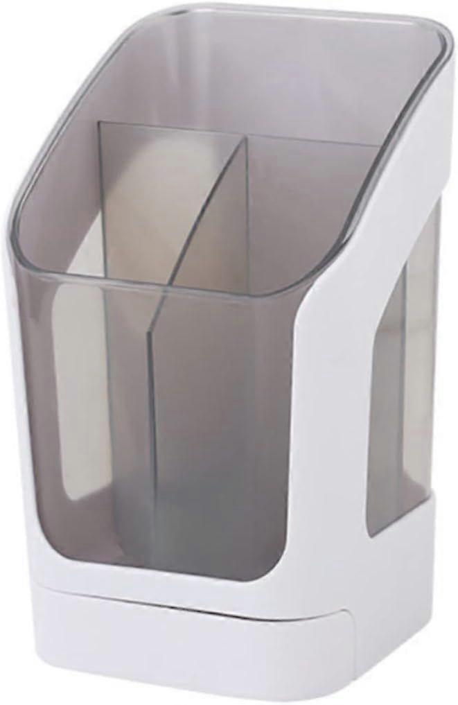 Multi-function Kitchen Utensil Holder for Countertop, Chopsticks, Standing Storage Box, Tableware Organizer, Spoon, Fork, Storage Box (White, One Size