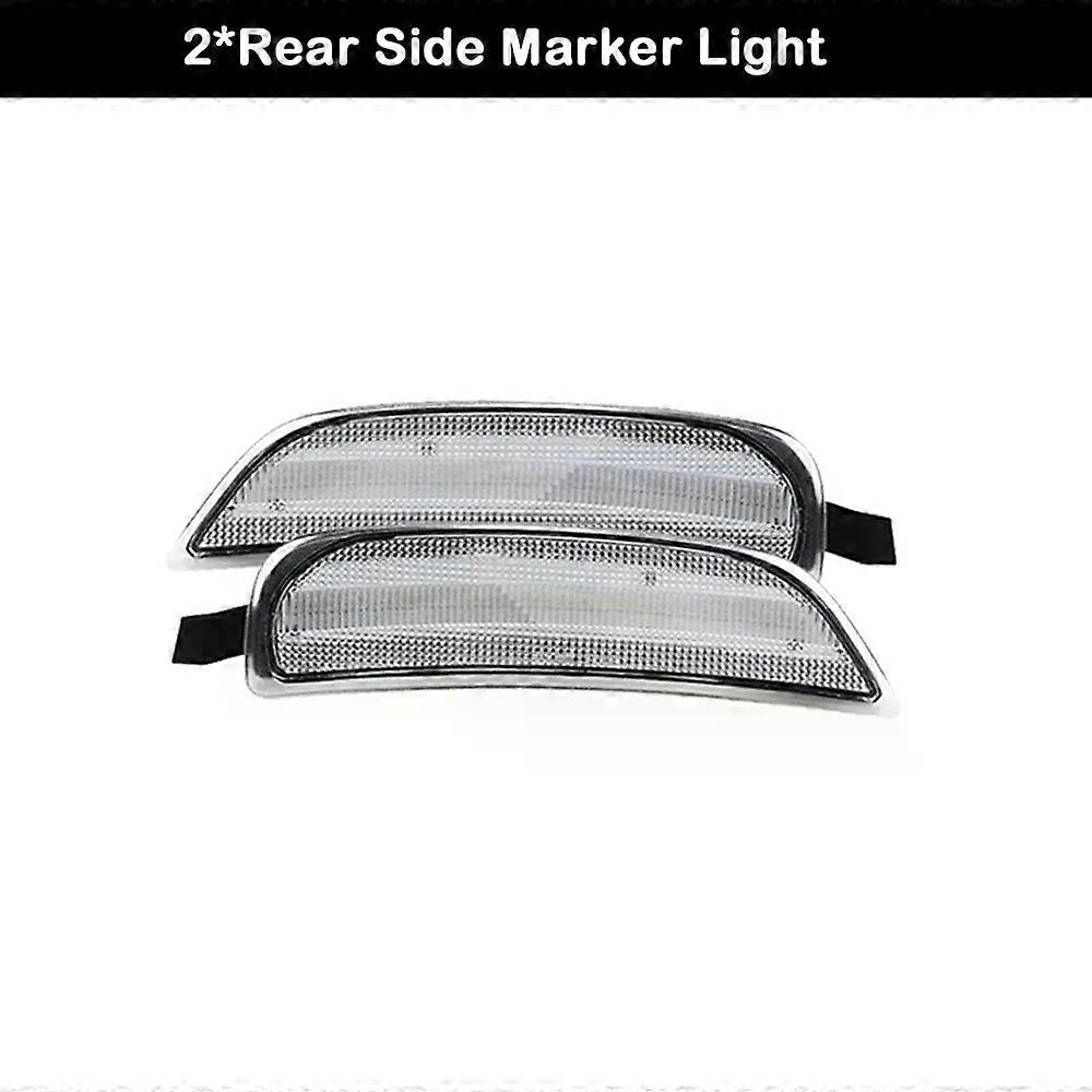 Compatible 2Pcs Rear LED Side Fender Reflector Lamp Red Side Marker Light For Mazda Miata MX-5 2016-UP For Fiat 124 Spider Abarth 2017-UP