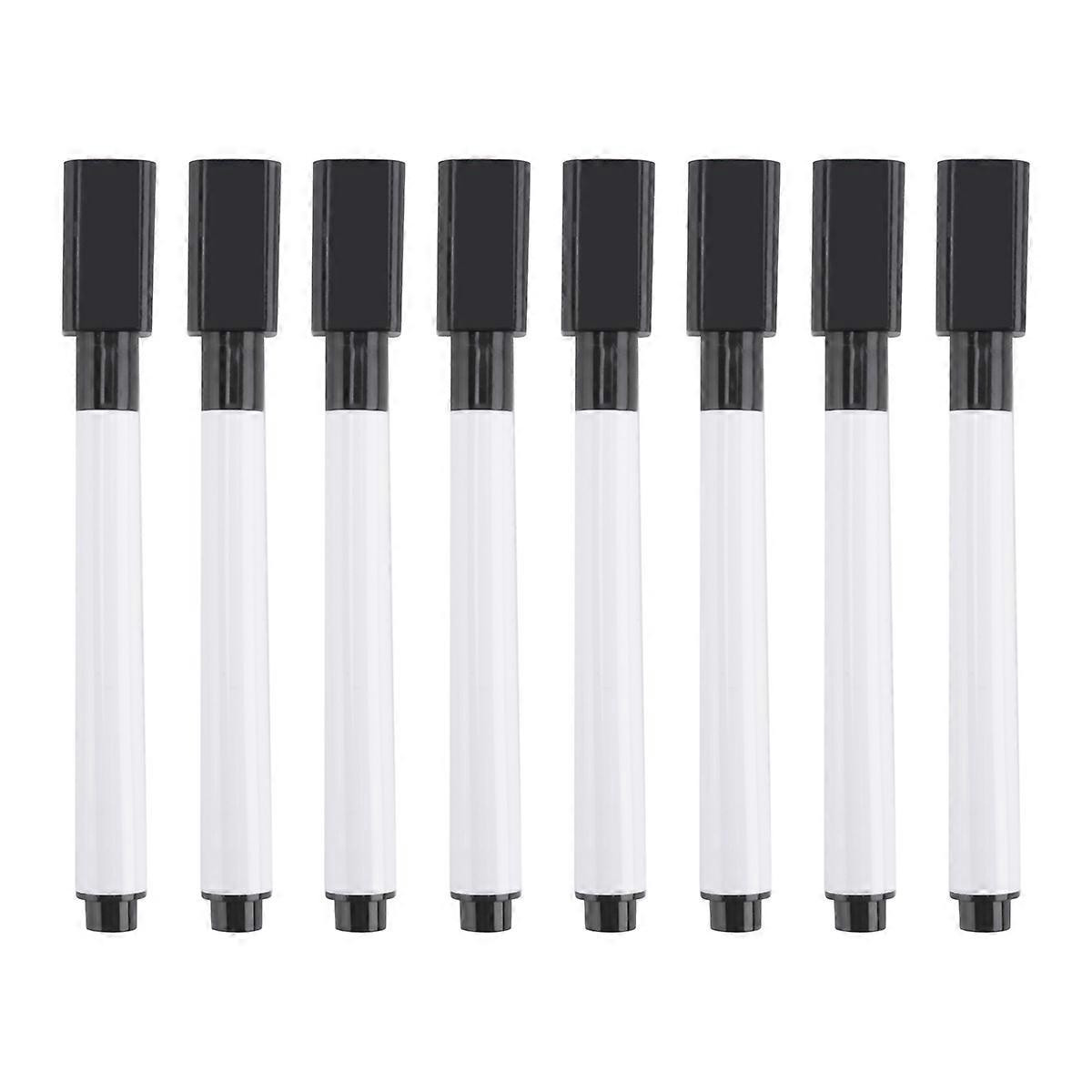 100 τεμάχια Dry Erase Markers Whiteboard Black Dry Erase Markers με Rubber Cap Fine Tip Dry Erase M