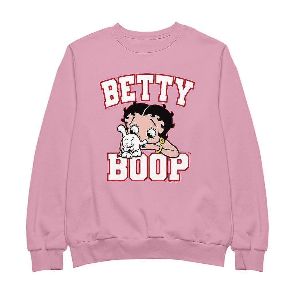 Betty Boop Big Font With Pudgy Women's Sweatshirt
