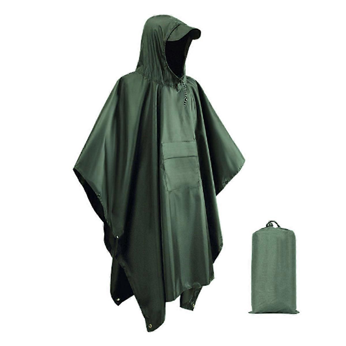 摩托车雨罩露营远足旅行雨衣帐篷绿色