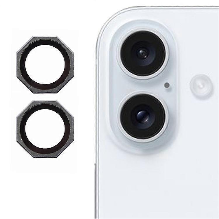 Compatible For iPhone 16 / 16 Plus Octagonal Camera Lens Film AF+AR Tempered Glass Lens Protector