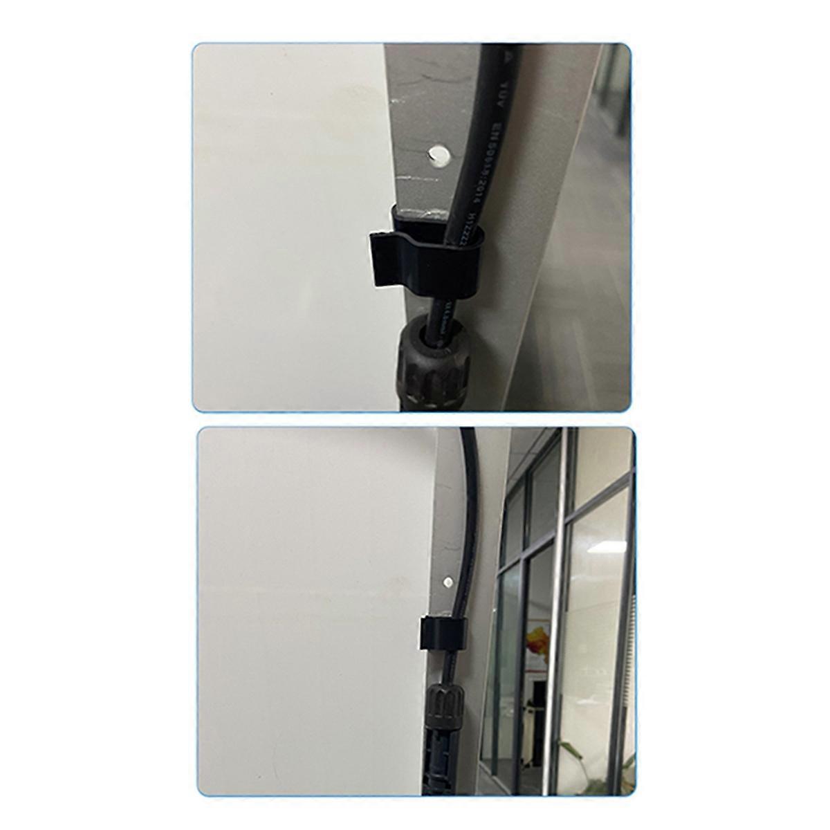 100PCS Solar Photovoltaic Panel Wire Clips for Solar Frame Bracket