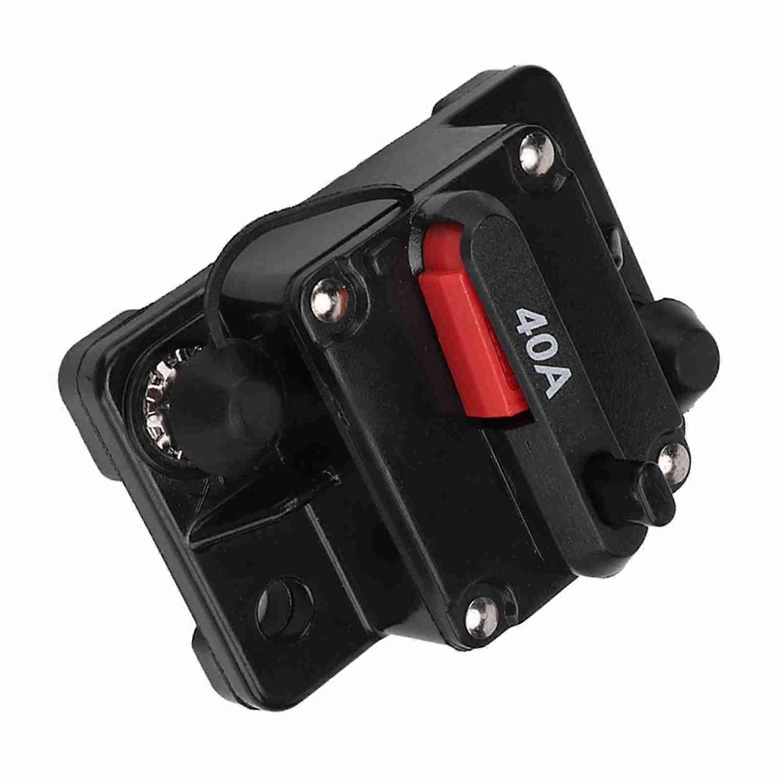 12V 40A Resettable Car Audio Inline Circuit Breaker Metal Case