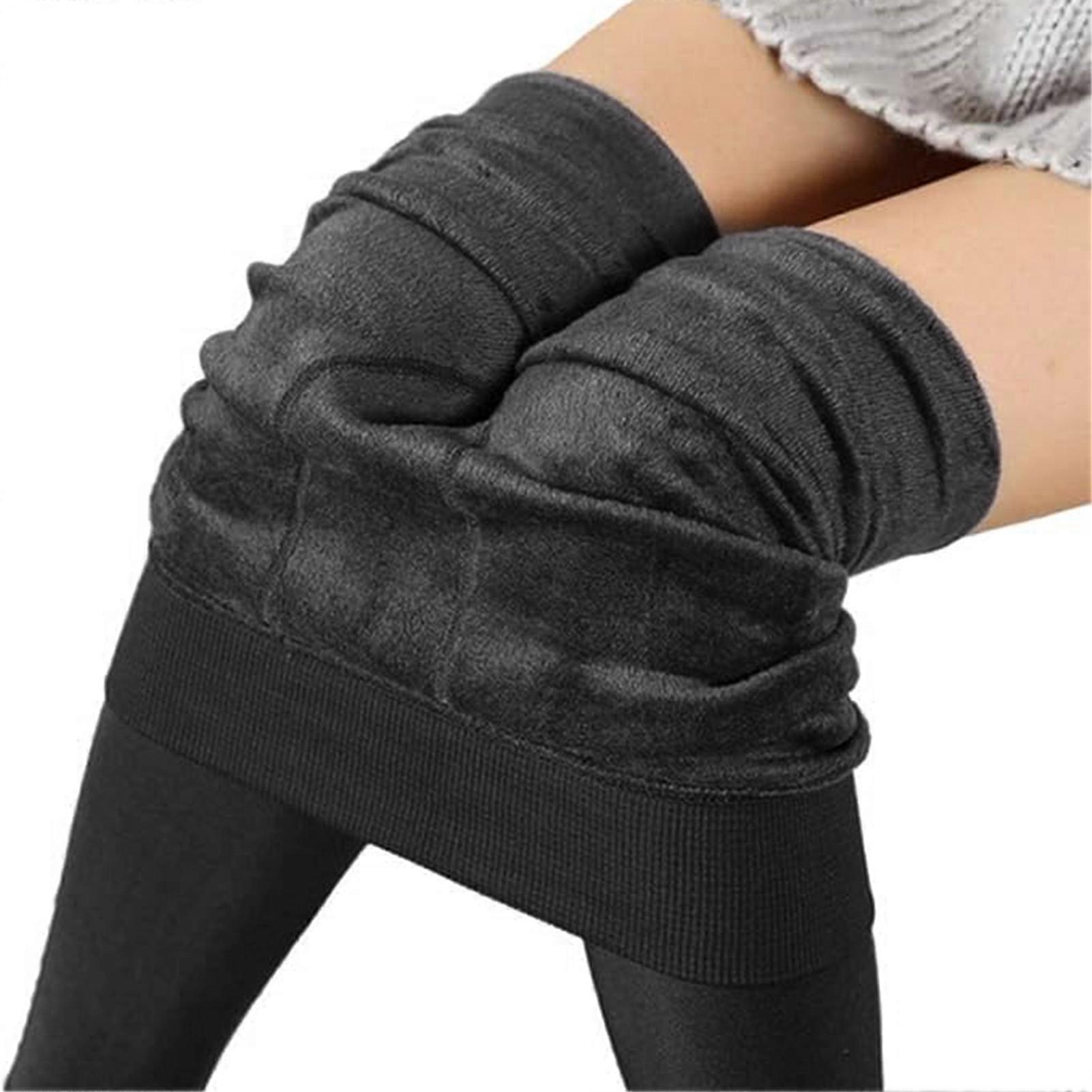 Women's Autumn Winter Thickened Bottoming Pants Soft Warm Durable Elastic Breathable Shapewear for Yoga Fitness
