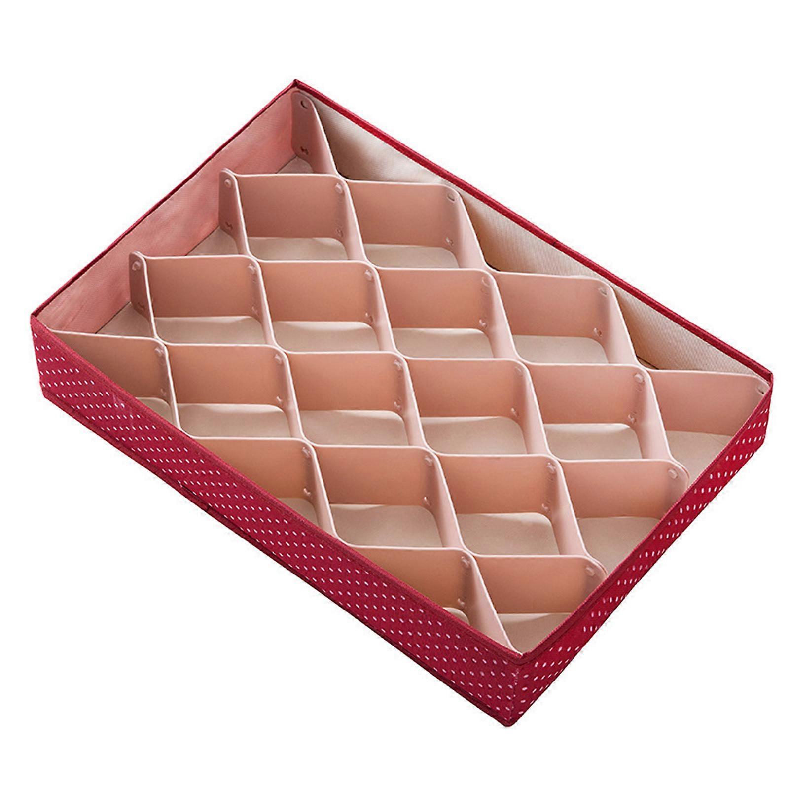 Portable Closet Drawer Organizers Sturdy 6/8 Cell Storage Collection Drawer Organizers for Sock and Small Garments