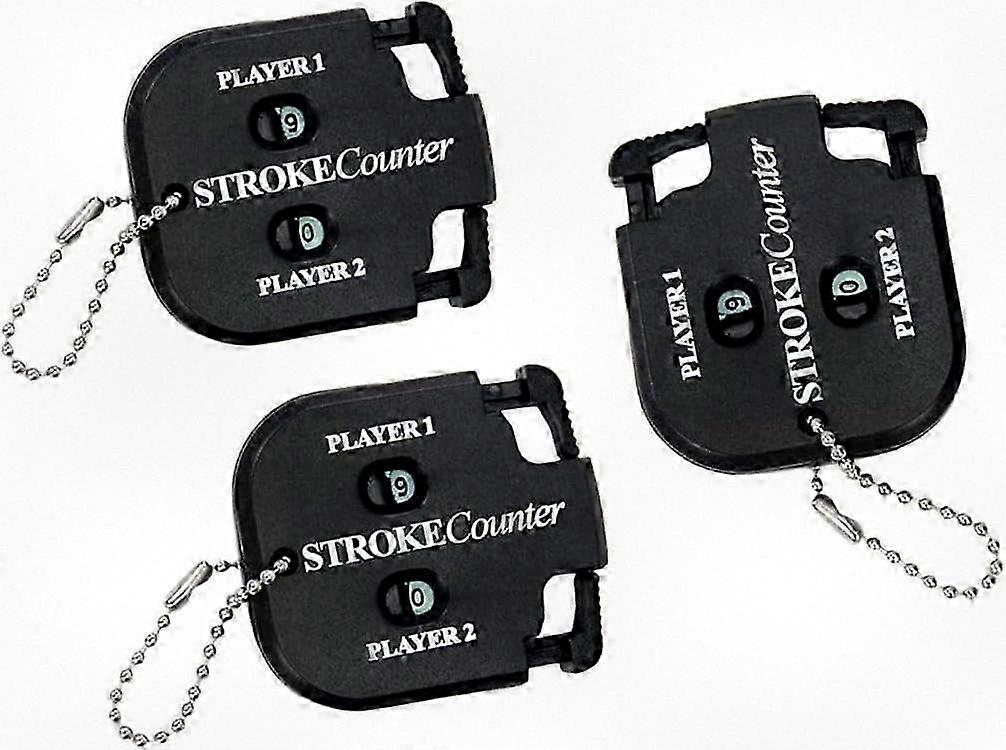 3-Piece Golf Stroke & Score Tracker Set - Handy Golf Accessory for Players