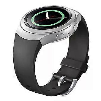 Silicone Watchband for Samsung Gear S2 Sport-Solid Grey Color Grey