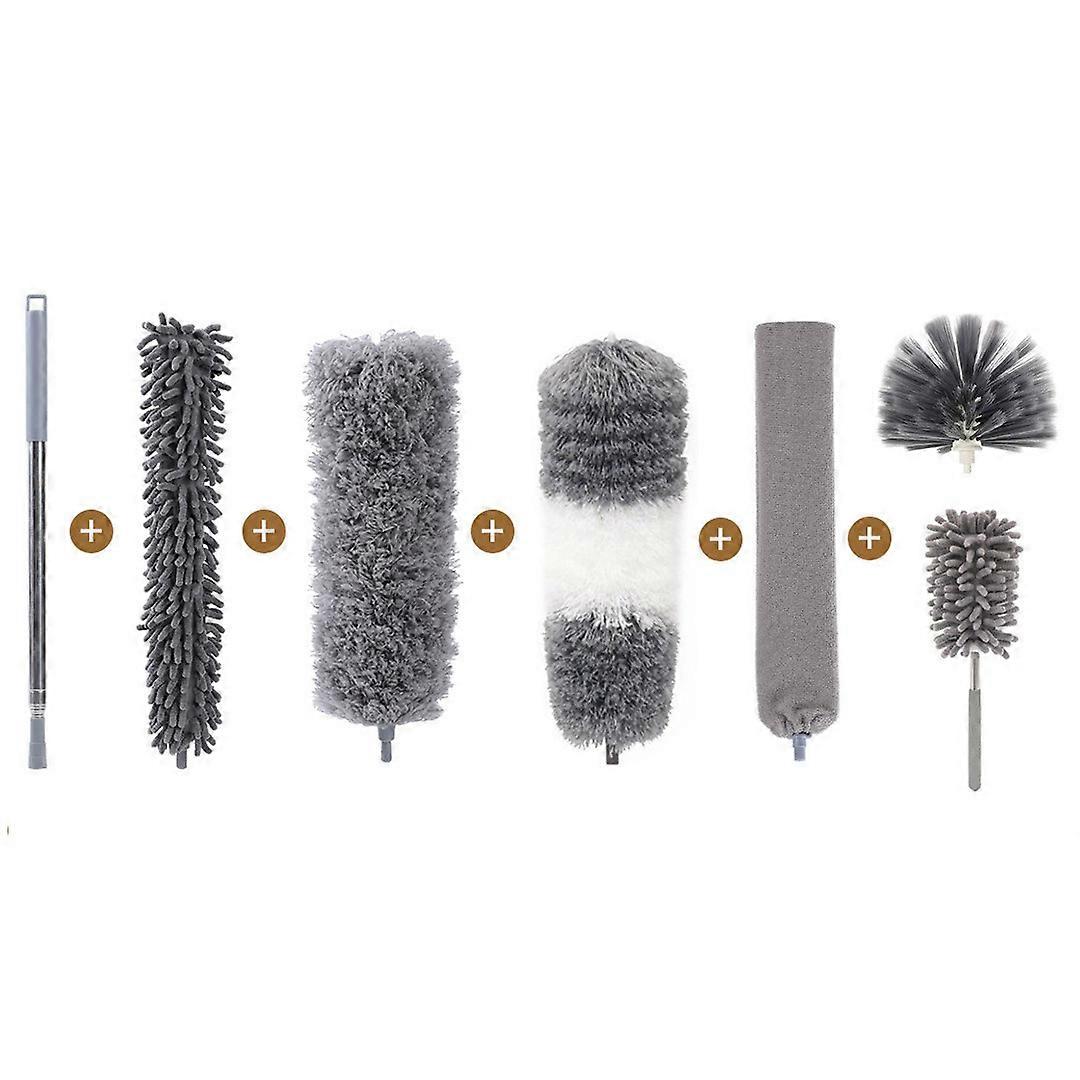Cleaning Set, Extendable Duster, Multi-functional Microfiber Tools